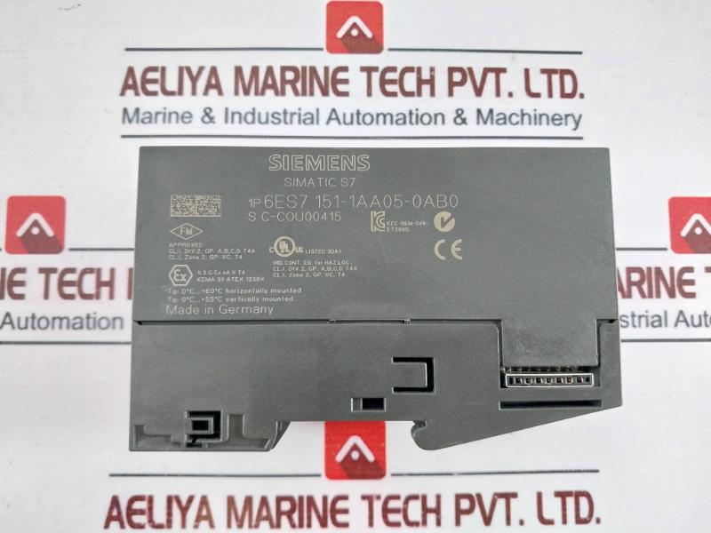 Siemens 1P 6Es7 151-1Aa05-0Ab0 Interface Module Dc 24V