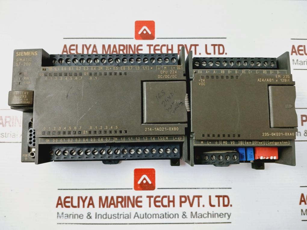 Siemens 1p 6es7 214-1ad21-0xb0 Cpu Simatic Module S7-200 224 Dc