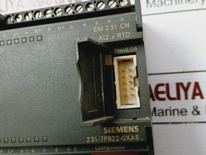 Siemens 1p 6es7 231-7pb22-0xa8 Analog Input Module Em 231 Cn 21-28vdc