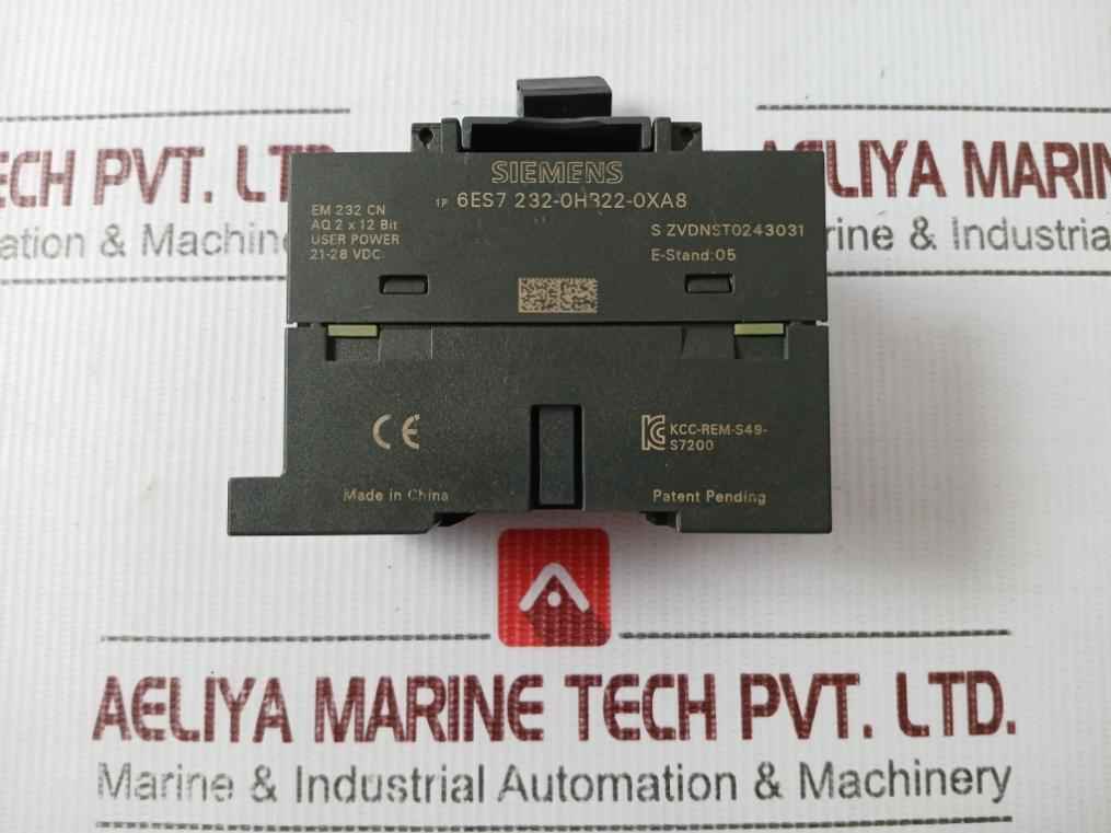 Siemens 1p 6es7 232-0hb22-0xa8 Analog Output Module 21-28 Vdc