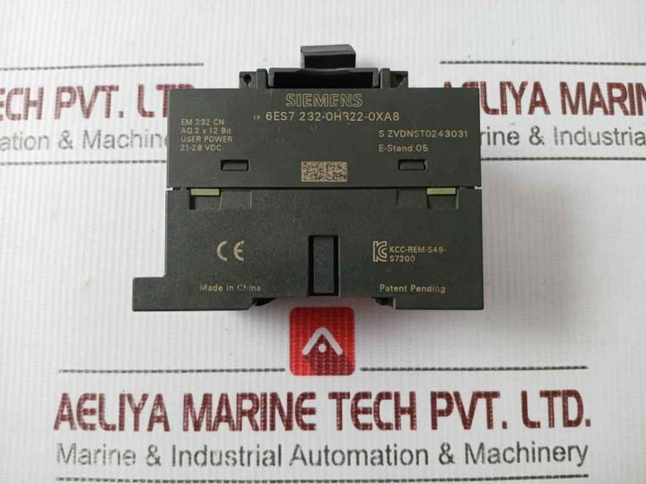 Siemens 1p 6es7 232-0hb22-0xa8 Analog Output Module 21-28 Vdc