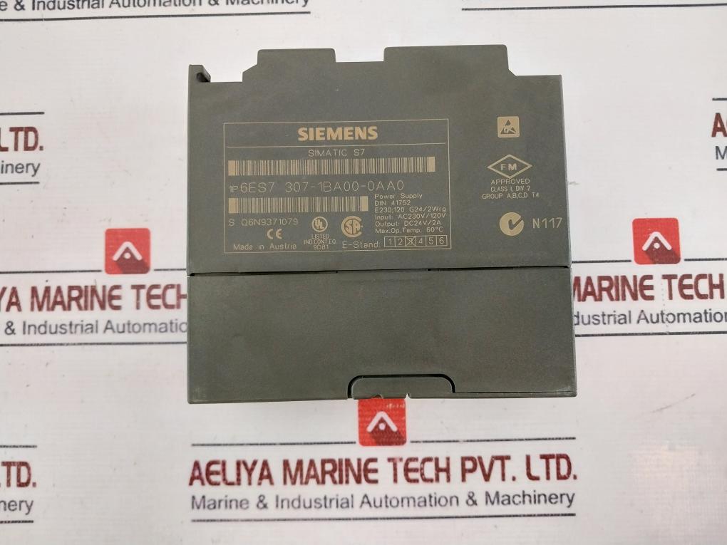 Siemens 1p 6es7 307-1ba00-0aa0 Power Supply Ac230v/120v