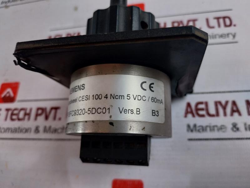 Siemens 1p 6fc9320-5dc01 Electronic Handwheel Front Panel