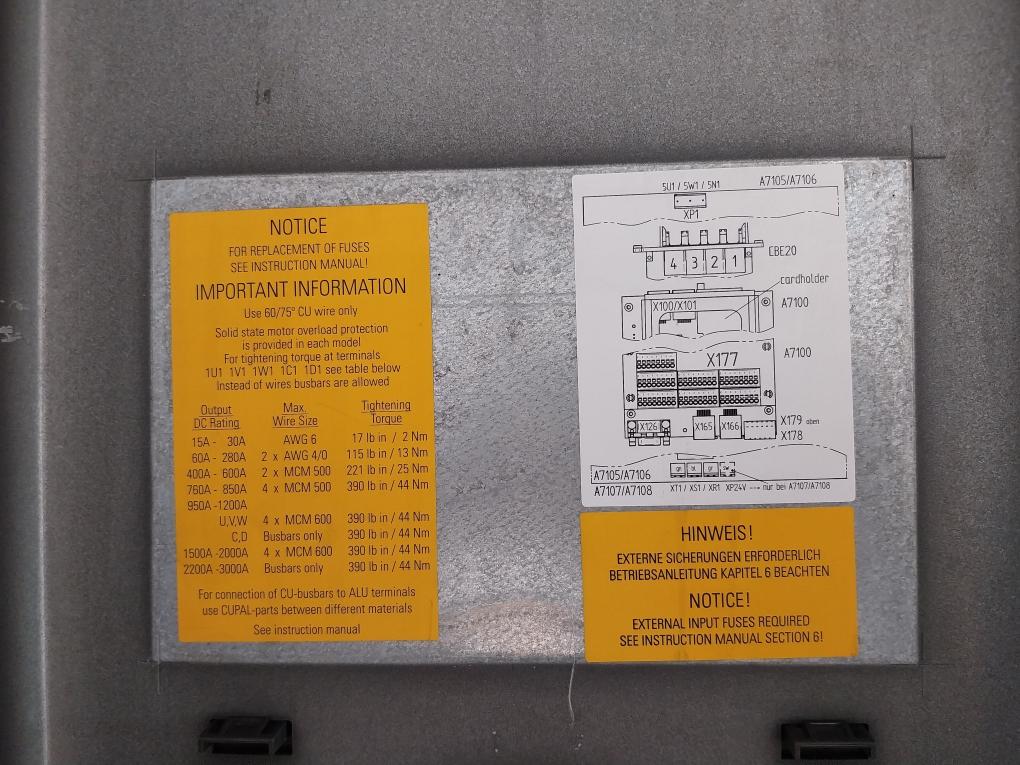 Siemens 1p 6ra8085-6ds22-0aa0-z Dc Converter 3ac 400v 498a 50/60hz 