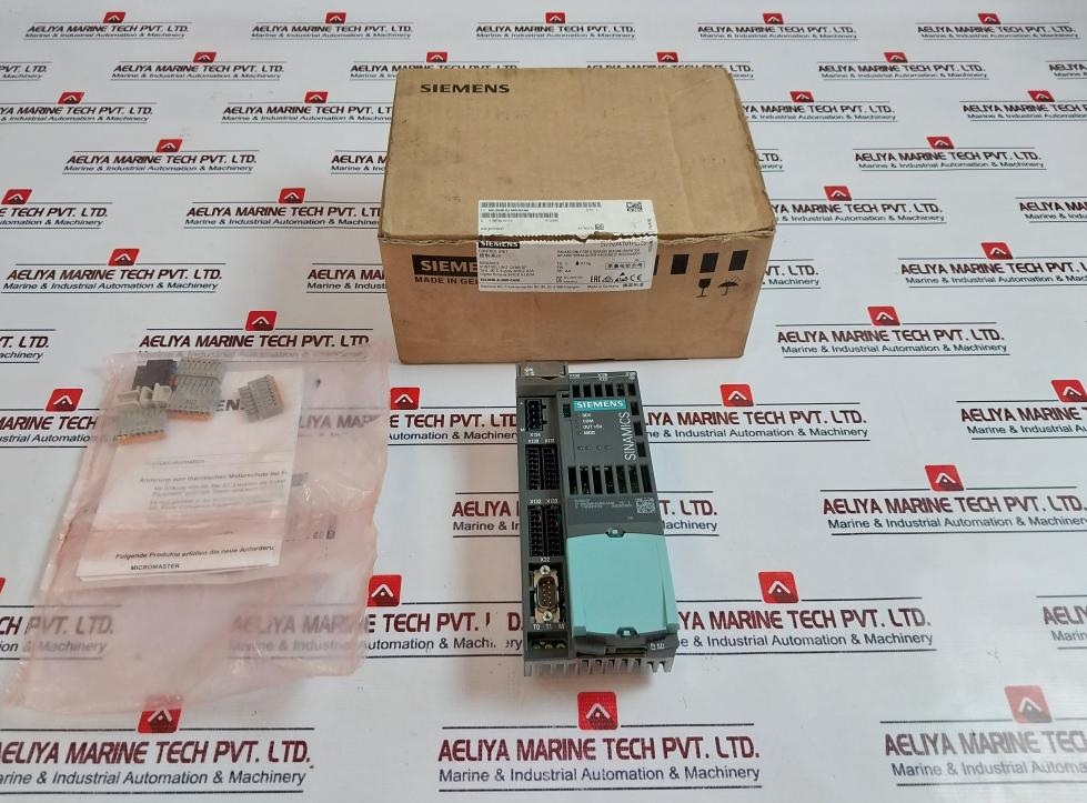 Siemens 1p 6sl3040-0ja00-0aa0 Control Unit With Terminal Kit 24vdc