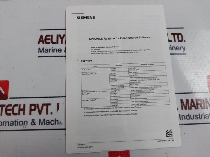 Siemens 1p 6sl3040-0ja00-0aa0 Control Unit With Terminal Kit 24vdc