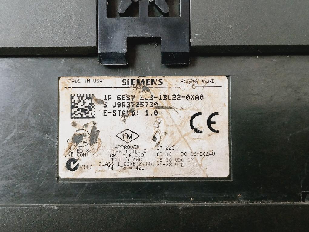 Siemens 223-1Bl22-0Xa0 Expansion Module 15-30 Vdc 21-28 Vdc