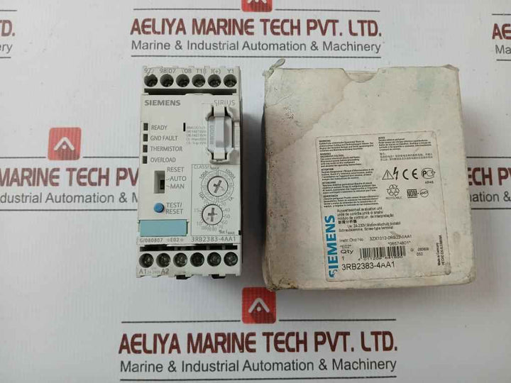 Siemens 24-240V Ac Evaluation Unit For Full Motor Protection 3Rb2383-4Aa1