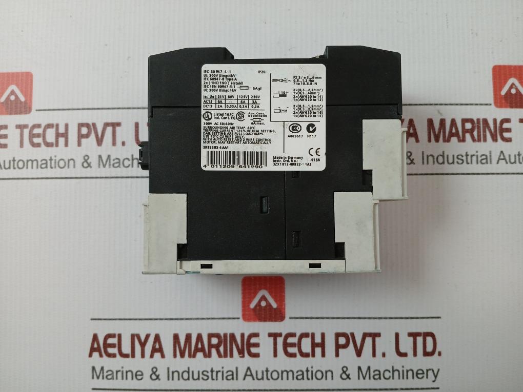 Siemens 24-240V Ac Evaluation Unit For Full Motor Protection 3Rb2383-4Aa1