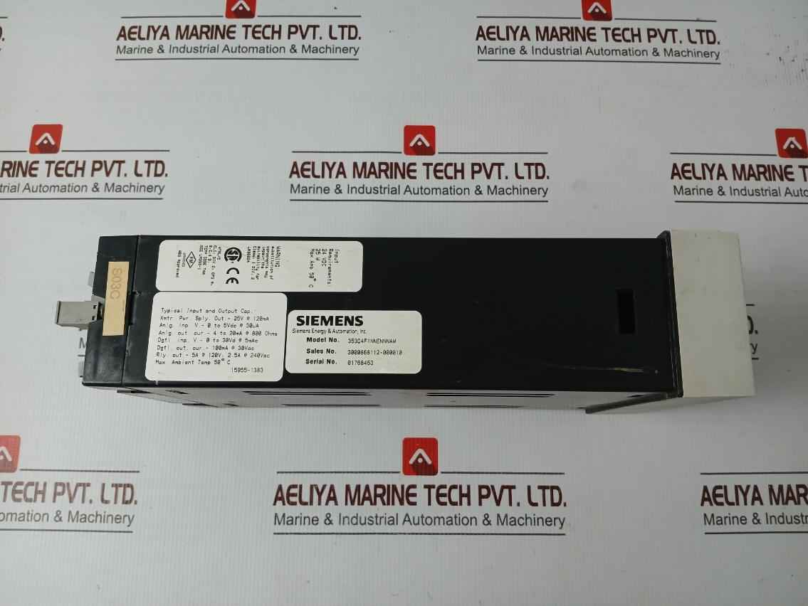 Siemens 353D4F1Nnennnaw Controller I/O Module 24Vdc 25W 50C