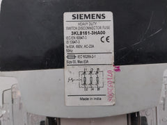 Siemens 3Kl8151-3Ha00 Heavy Duty Switch Disconnector Fuse Ac-23A 50Hz