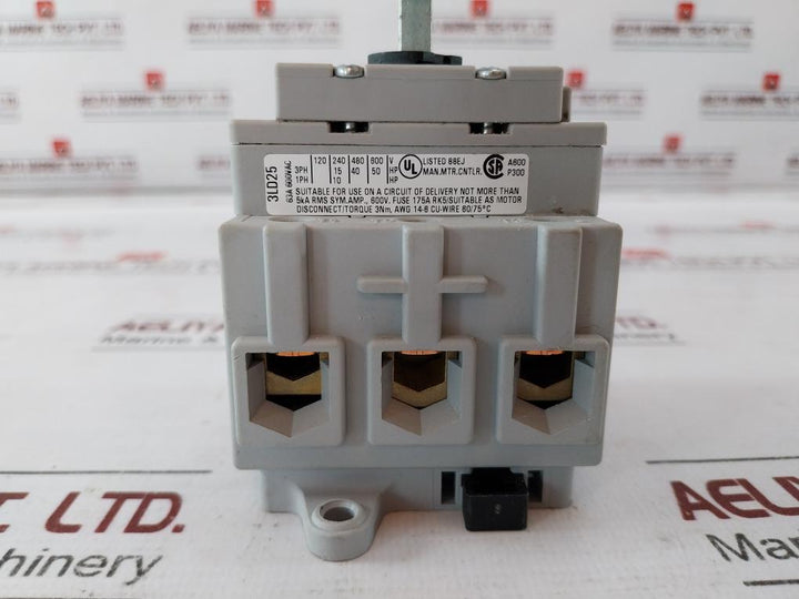 Siemens 3Ld2517-0Tk11 Switch Disconnector Gb14048.3/50Hz 63A 600Vac 3Nm Awg 14-6