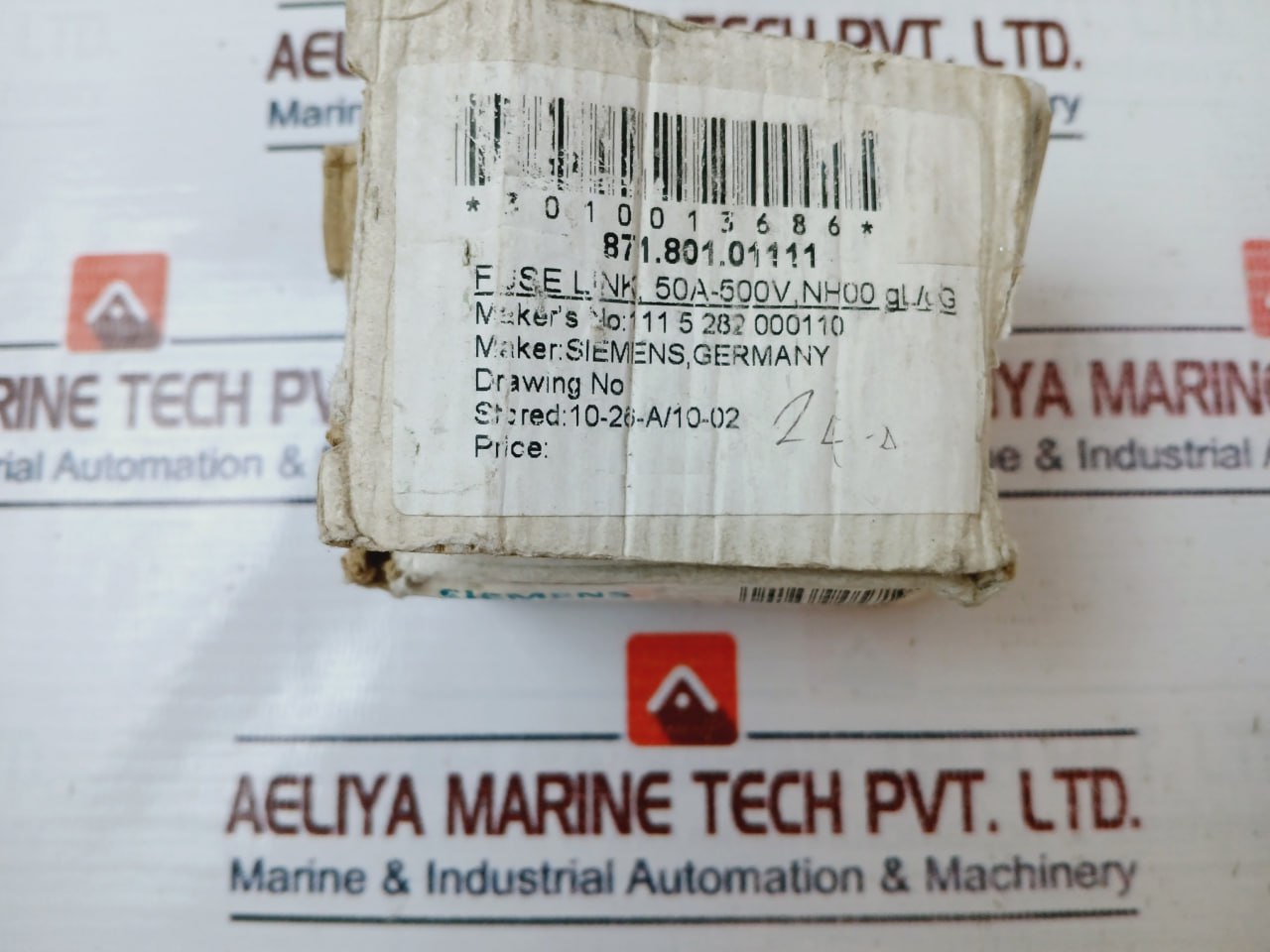Siemens 3Na3 820 Low Voltage Hrc Fuse 50A