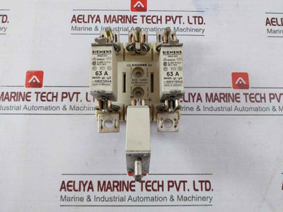 Siemens 3Na3 822 Fuse Holder With Fuses Hrc Ii-misc Ac 600V Ir 100Ka