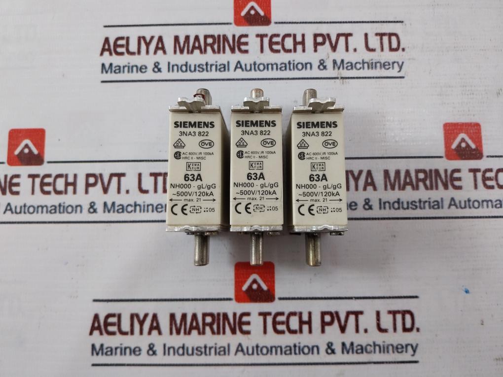 Siemens 3Na3 822 Fuse Link 63A