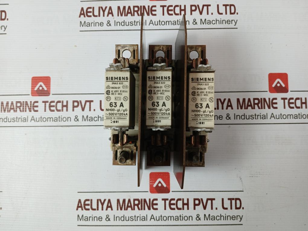 Siemens 3Na3 822 Hrc Fuse 500V 63 A