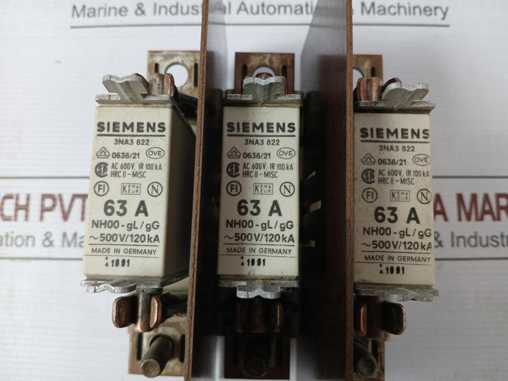 Siemens 3Na3 822 Hrc Fuse 500V 63 A