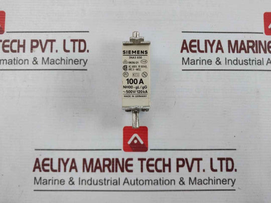 Siemens 3Na3 830 Fuse Link 600V Ac 120Ka