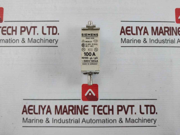 Siemens 3Na3 830 Fuse Link 600V Ac 120Ka