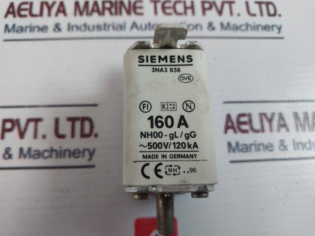 Siemens 3Na3 836 Fuse 160A Nh00-gl/Gg