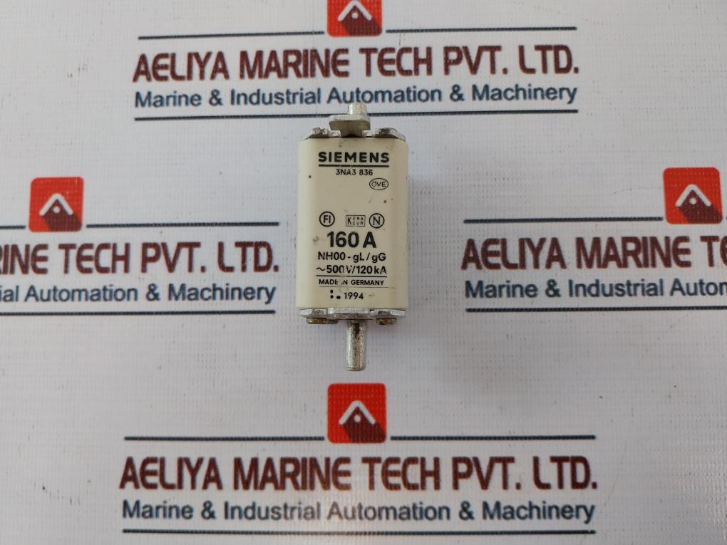 Siemens 3Na3 836 Fuse 160A Nh00 - Gl/Gg