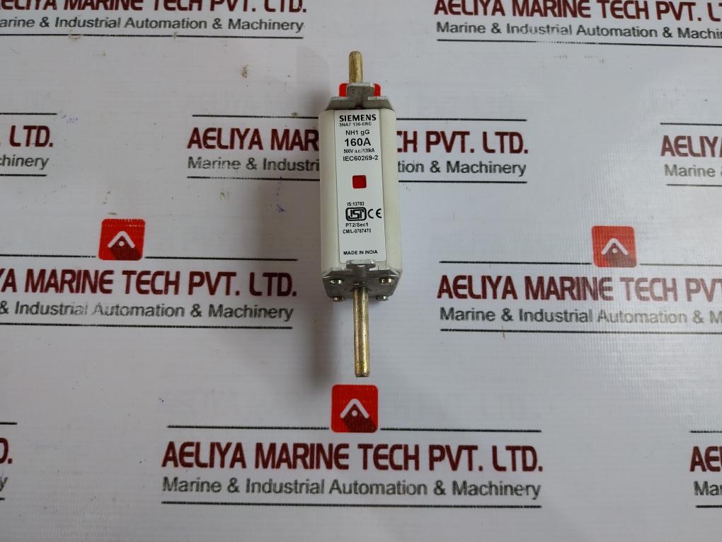 Siemens 3Na7 136-0Rc Lv Hrc Fuse Link 160A, 500V Ac