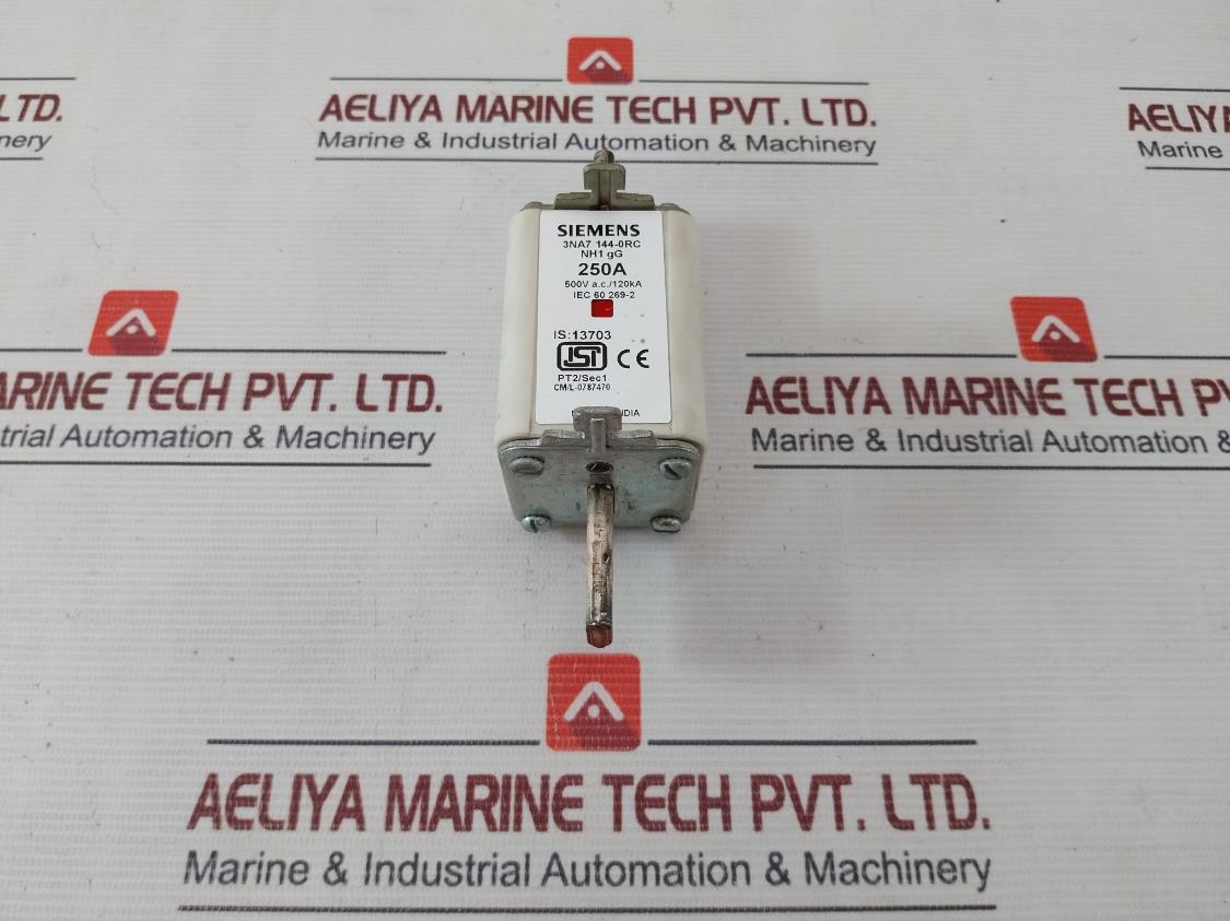 Siemens 3Na7 144-0Rc Lv Hrc Fuse Element 500Vac/120Ka 250A