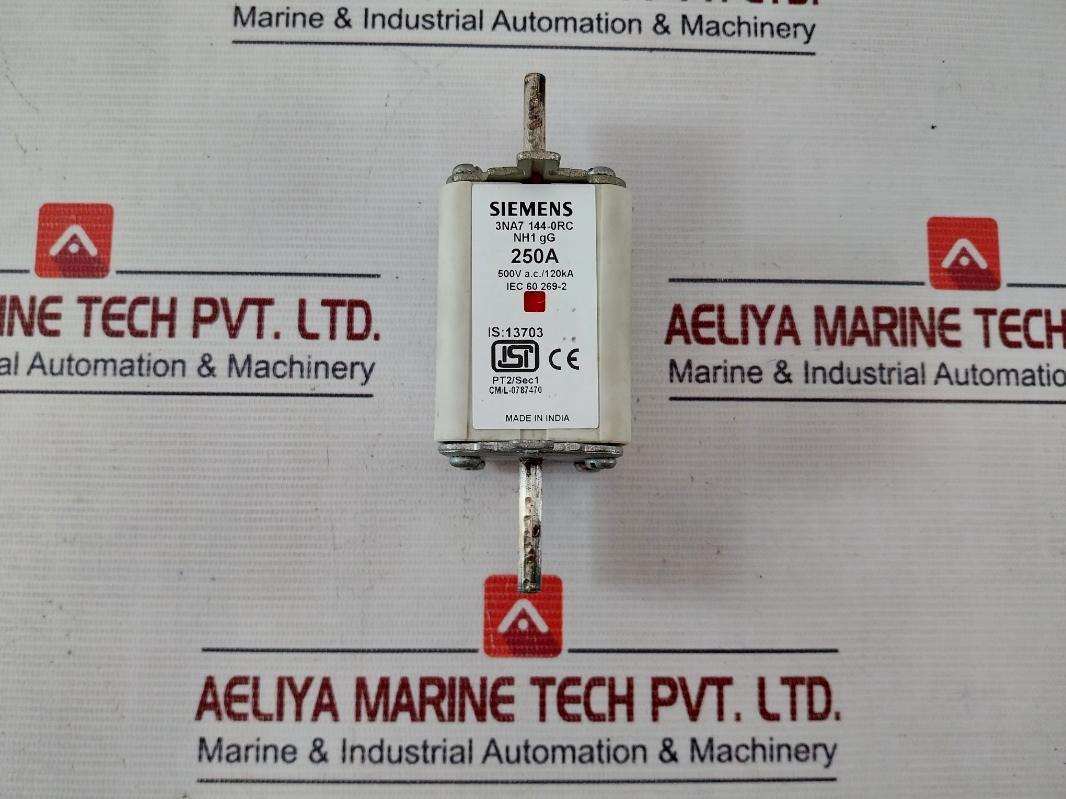 Siemens 3Na7 144-0Rc Lv Hrc Fuse Element 500Vac/120Ka 250A