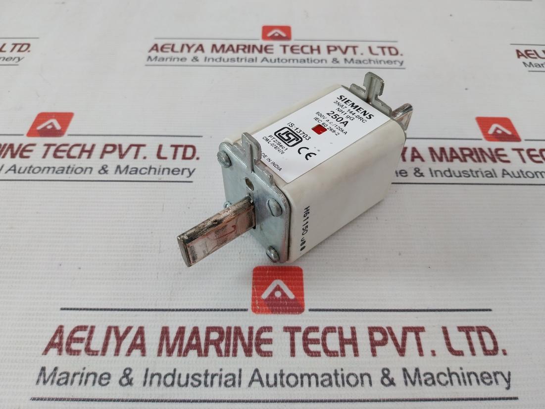 Siemens 3Na7 144-0Rc Lv Hrc Fuse Element 500Vac/120Ka 250A