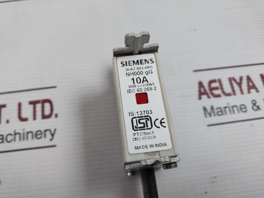 Siemens 3Na7 803-0Rc Fuse Element 500Vac/120Ka