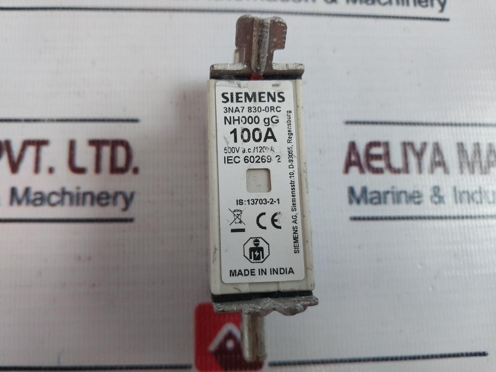 Siemens 3Na7 830-0Rc Fuse