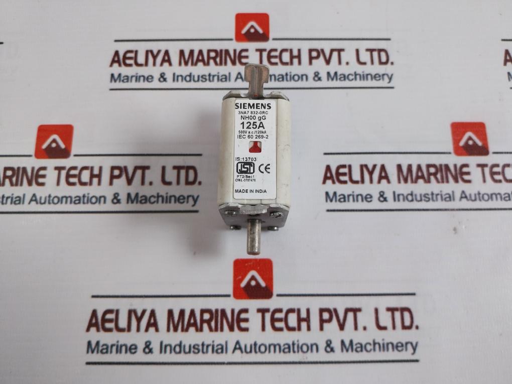 Siemens 3na7 832-0rc Fuse 500v 125a