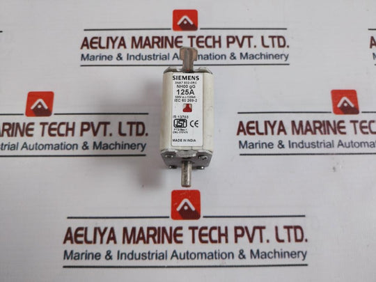 Siemens 3na7 832-0rc Fuse 500v 125a