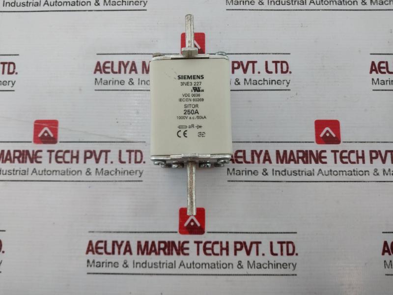 Siemens 3Ne3 227 Sitor Fuse 250A 1000V Iec/En 60269 Vde 0636