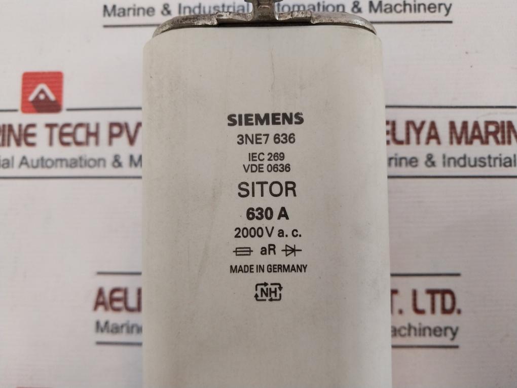 Siemens 3Ne7 636 Fuse 630A 2000V A.C.