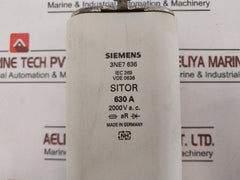 Siemens 3Ne7 636 Fuse 630A 2000V A.C.