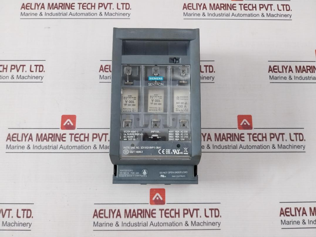Siemens 3Np1133-1Ca10 Fuse Switch Disconnector Iec/En 60947-3 Ue 50/60Hz 690Vac