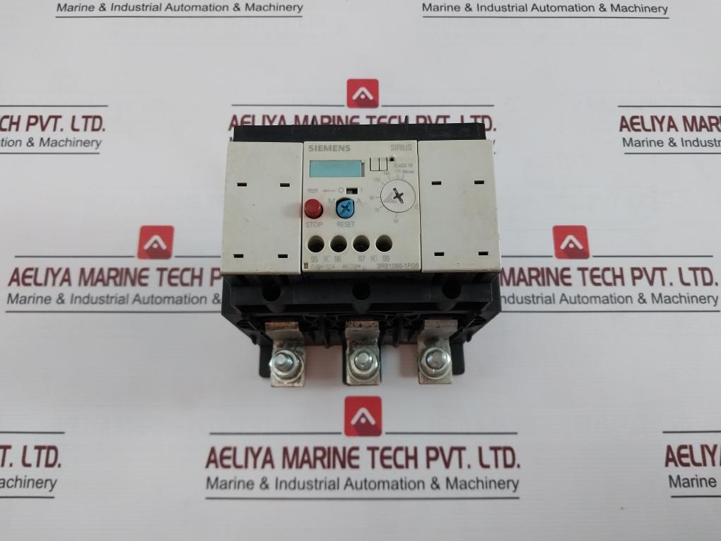 Siemens 3Rb1056-1Fg0 Overload Relay 50 To 200A 1000V 8Kv 690V 600Vac 50/60Hz