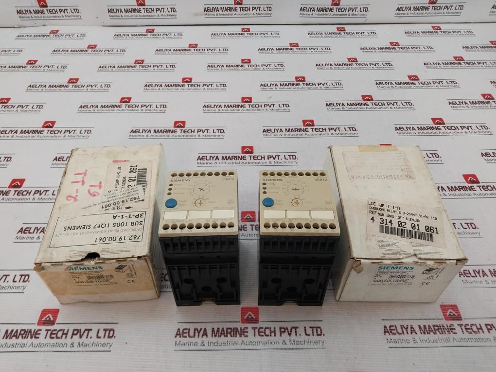 Siemens 3Rb1246-1Qg00 Electronic Overload Relay 3Zx1012Orb121Aa1