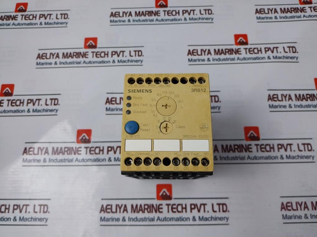 Siemens 3Rb1246-1Qg00 Overload Relay G/961212