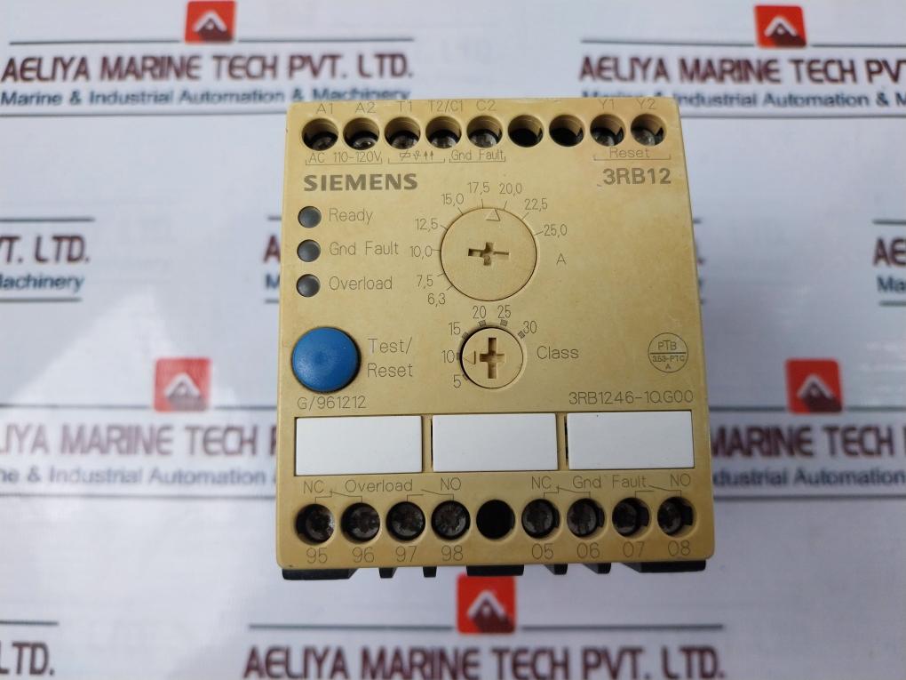 Siemens 3Rb1246-1Qg00 Overload Relay G/961212