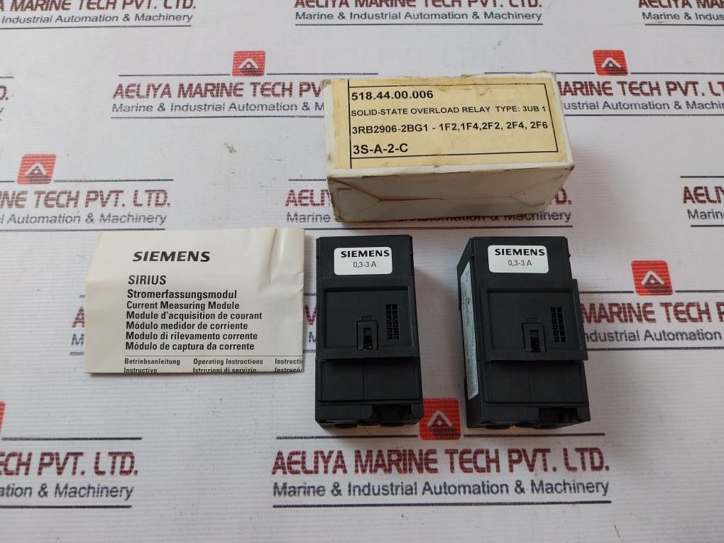 Siemens 3Rb2906-2Bg1 Current Transformer Ip20