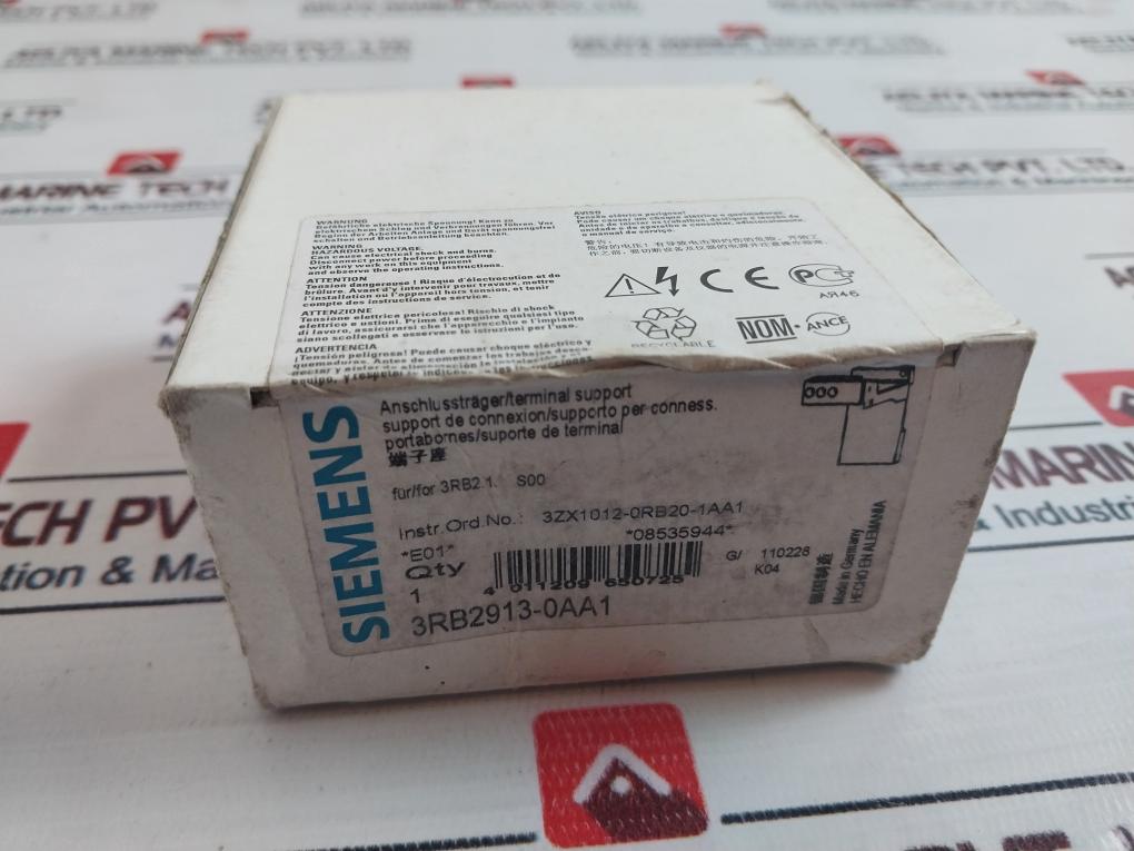 Siemens 3Rb2913-0Aa1 Terminal Support G/110228