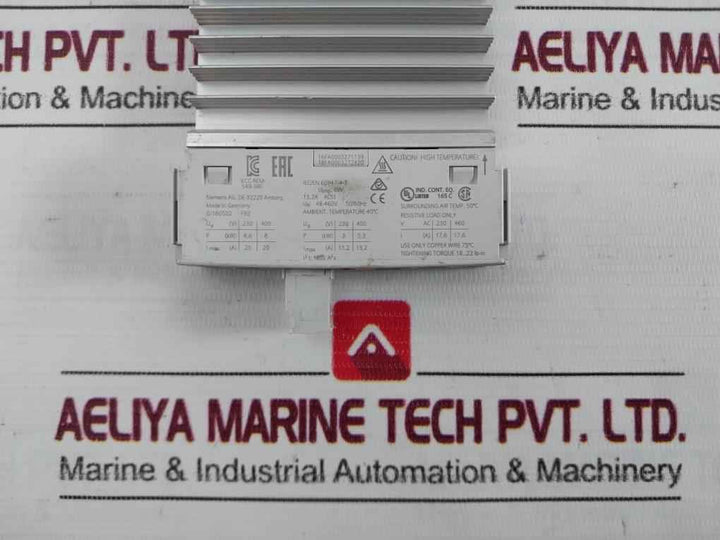Siemens 3Rf2320-1Aa04 Solid-state Contactor 6Kv 50/60Hz