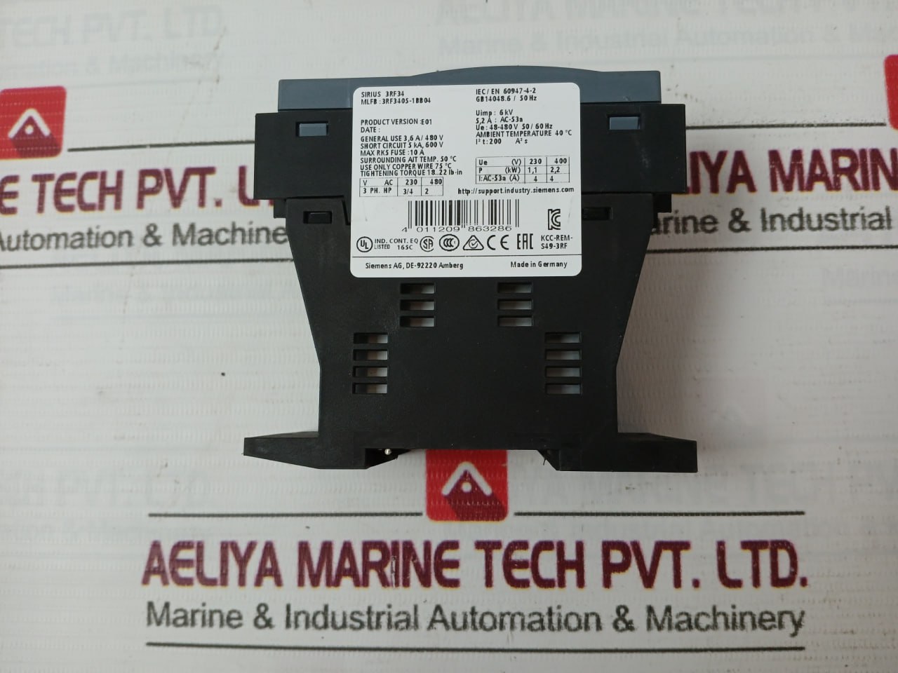 Siemens 3Rf3405-1Bb04 Solid-state Contactor 50/60Hz 48-480V Rev 03