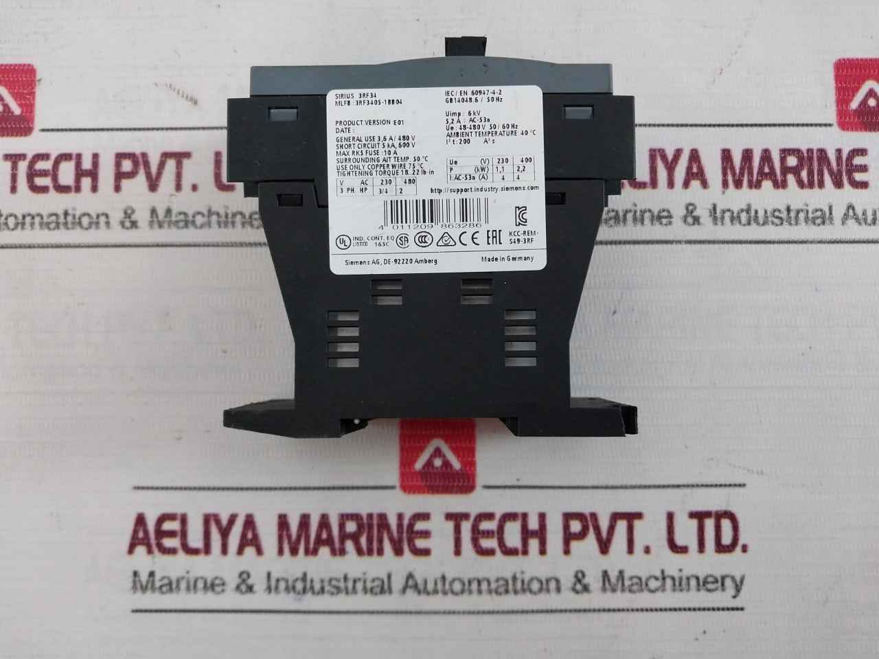 Siemens 3Rf3405-1Bb04 Solid-state Contactor 50/60Hz 6Kv