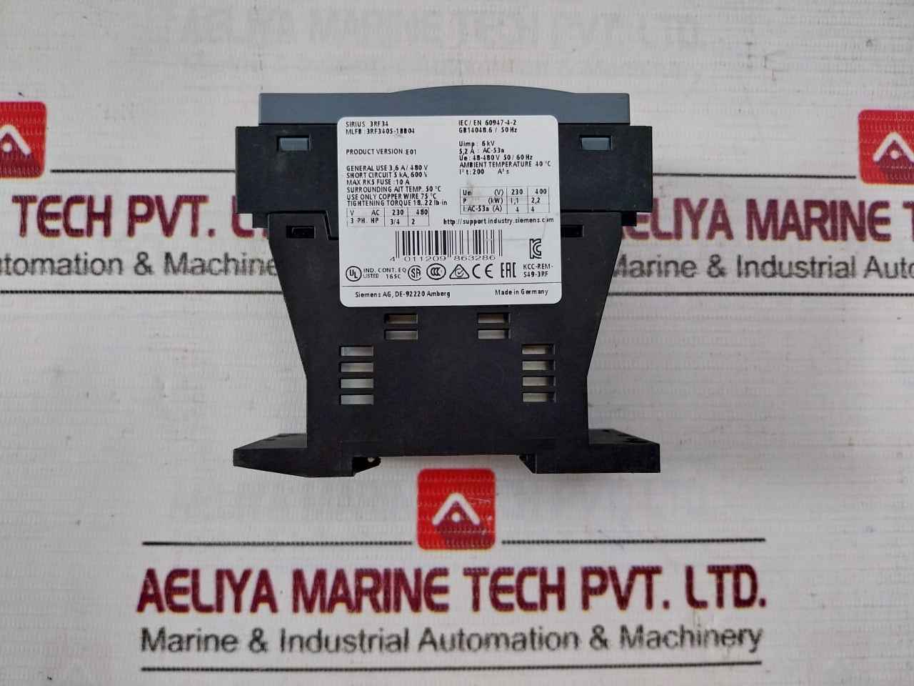 Siemens 3Rf3405-1Bb04 Solid-state Contactor Ue 48-480V 50/60Hz