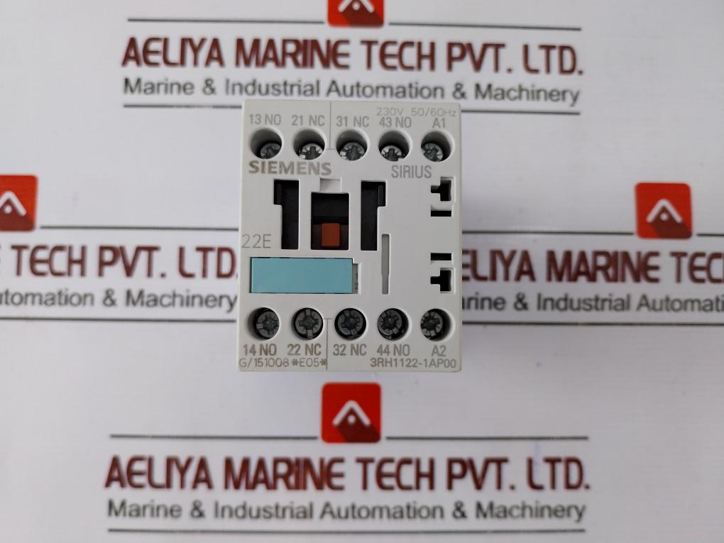 Siemens 3Rh1122-1Ap00 Auxuliary Contactor Relay Iec/En 60947-5-1/50/60Hz G/151008