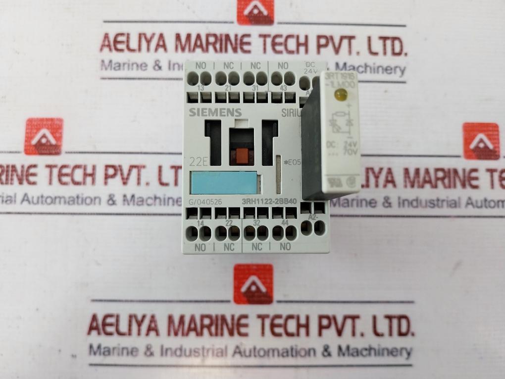 Siemens 3Rh1122-2Bb40 Contactor Relay 3Rt1916-1Lm00 690V 10A 