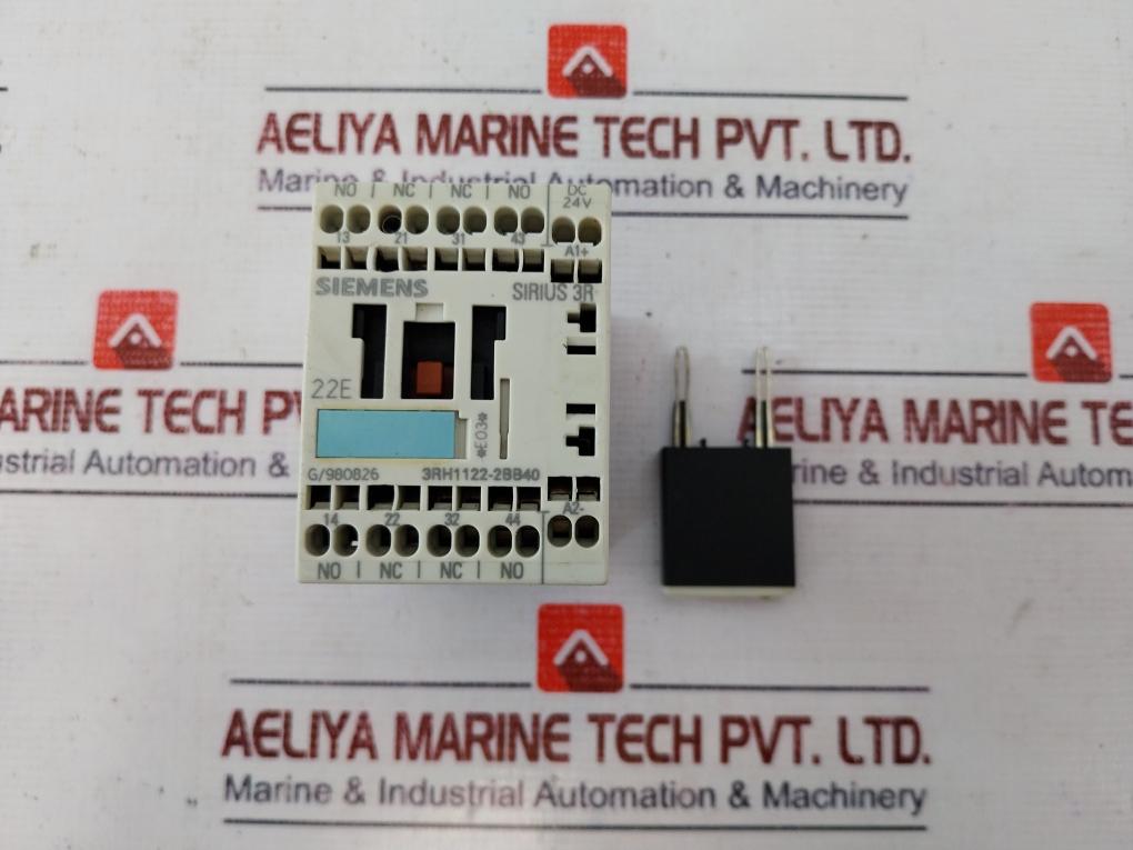 Siemens 3Rh1122-2Bb40 Contactor Relay 3Rt1916-1Lm00, 10A 690V